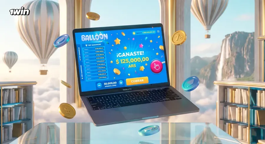 Caja de 1win en bolívares desde la aplicación